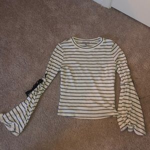 Striped knitted Cropped top